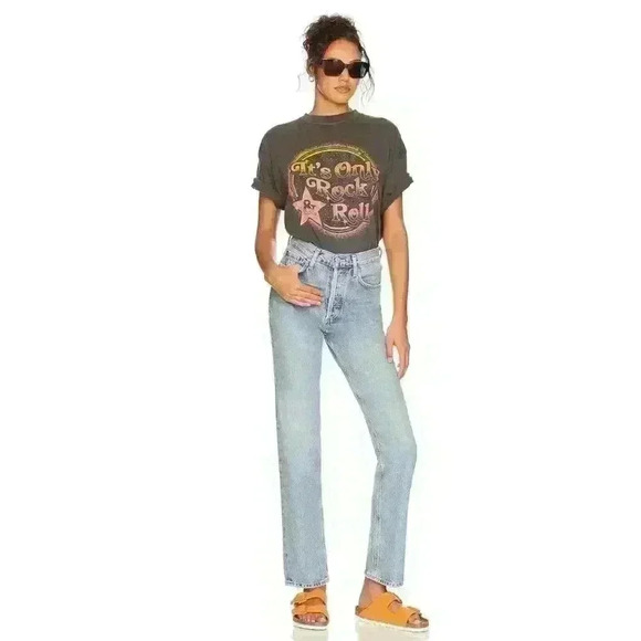 NWT Girl Dangerous It's Only Rock n Roll Loose Fit Graphic Tee - Picture 5 of 11